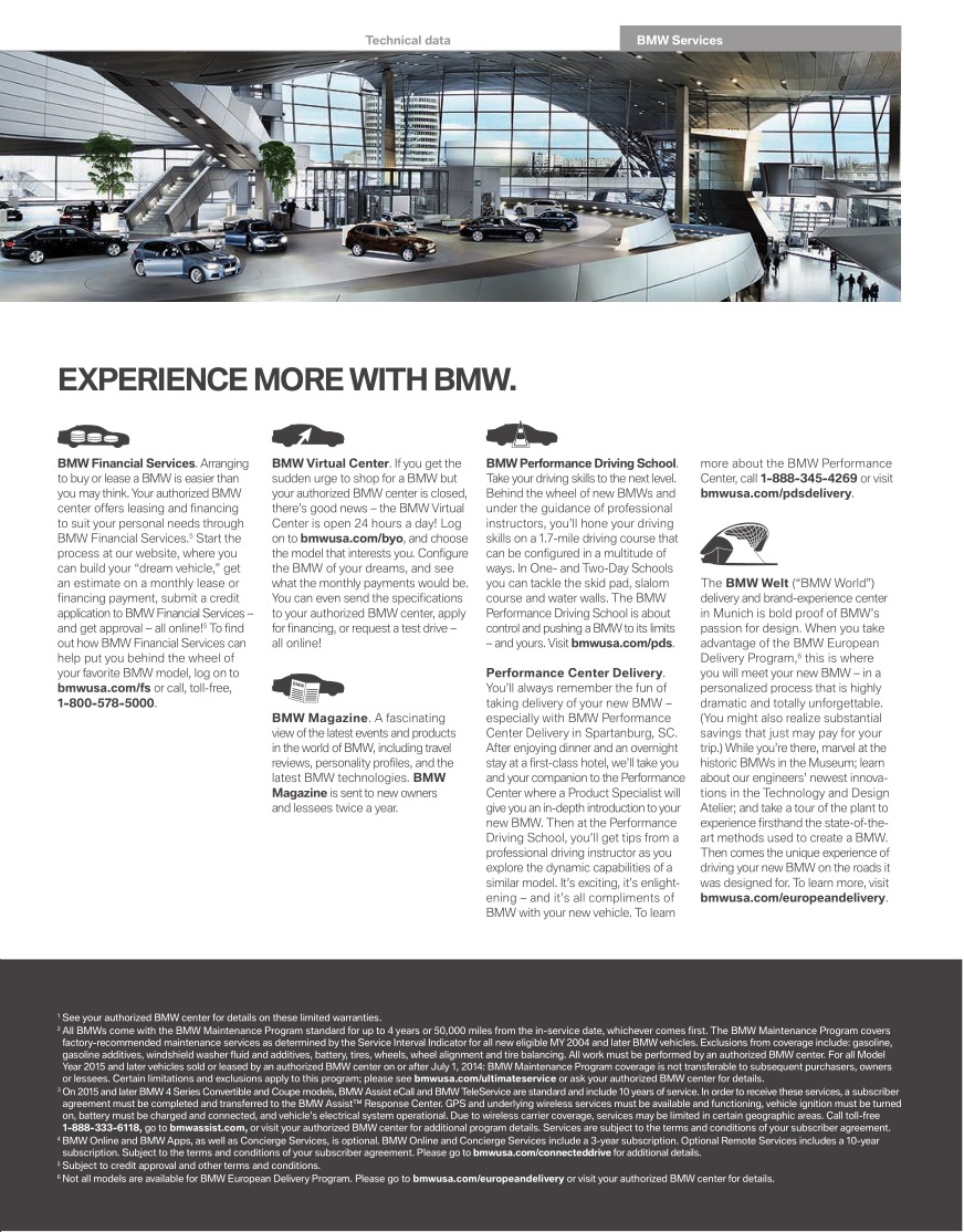 2015 BMW 4-Series Brochure Page 29